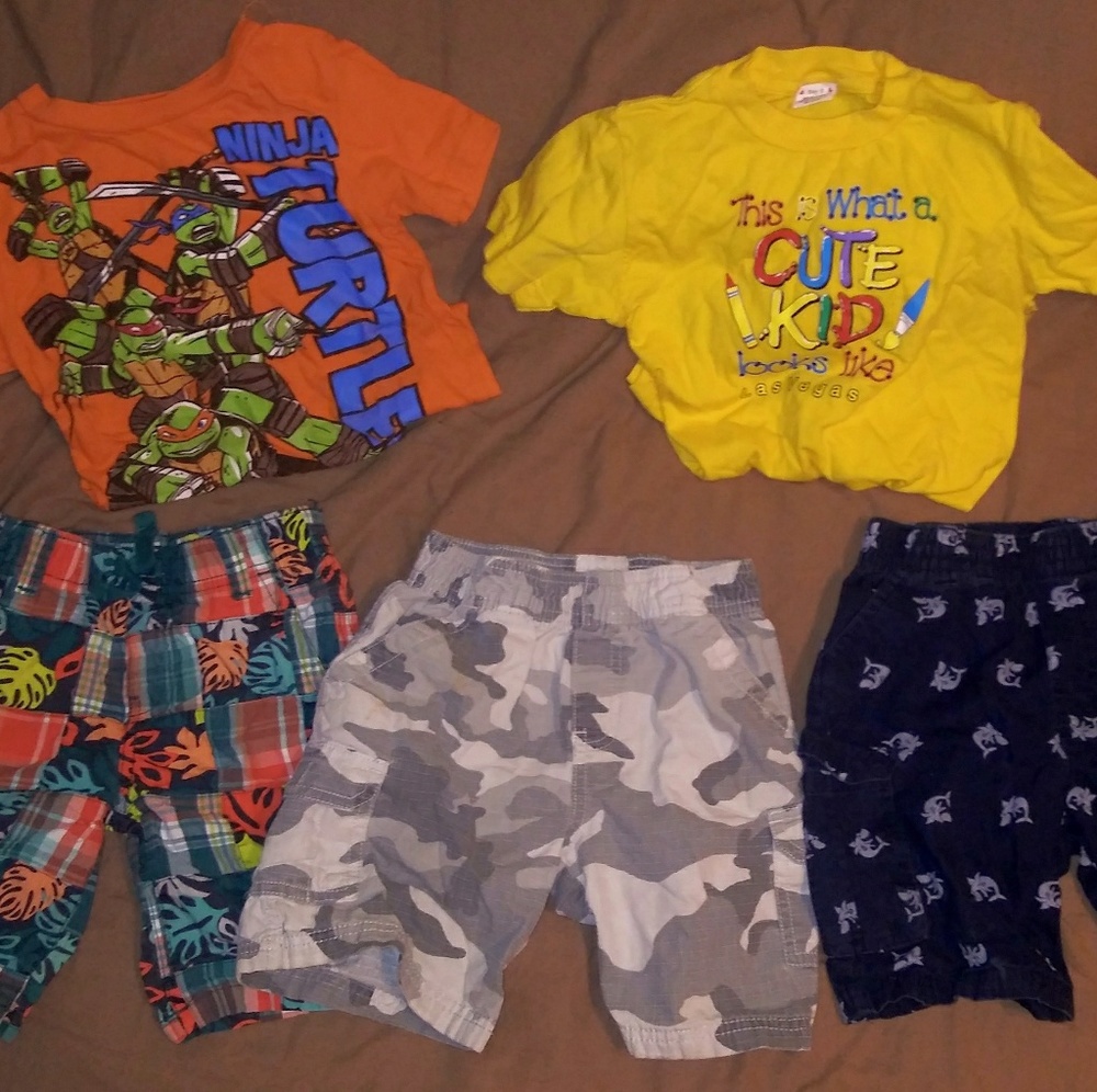4T·Boys ~ 3 Shorts & 2 T-Shirts